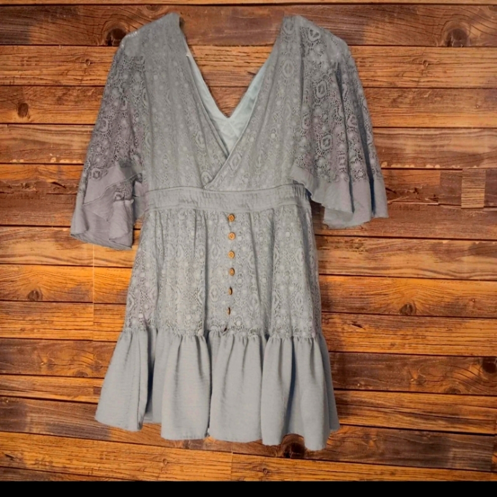 Babydoll style mini one piece dress